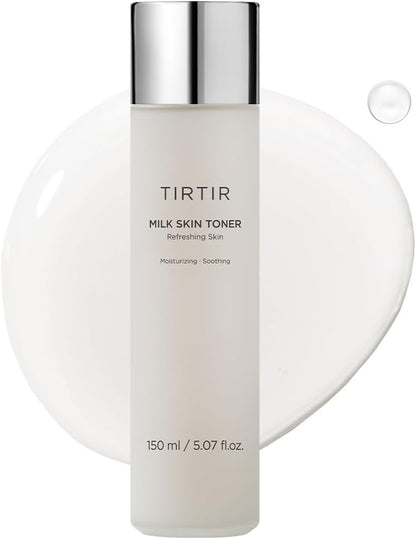 TIRTIR Milk Skin Rice Toner - Deep Moisturizing, Refreshing and Moisturizing for Face, Niacinamide, Ceramide, Rice Bran Extract, Natural Ingredients, Korean Skin Care