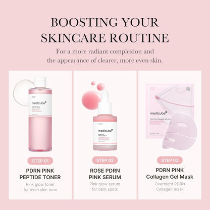 medicube Salmon DNA PDRN Pink CICA Soothing Toner I Pink Glow Toner to Stimulate, Soothe and Soothe Skin, Uneven Complexion, Peptide and Niacinamide, Korean Skin Care (250ml)